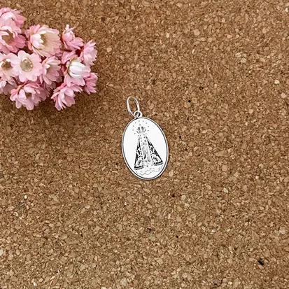 PINGENTE MEDALHA OVAL NOSSA SENHORA
